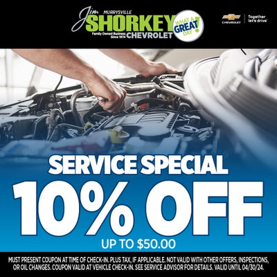 10% OFF Service up to $50.00