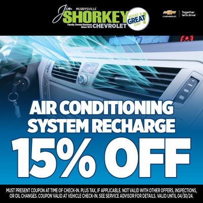 15% OFF AC System Recharge!
